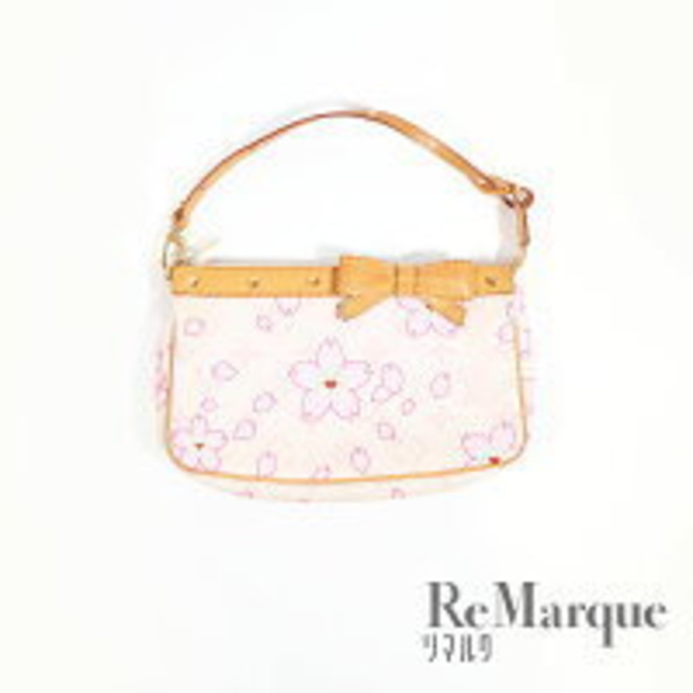 Louis Vuitton Monogram Cherry Blossom Pochette Accessoire Ribbon Motif